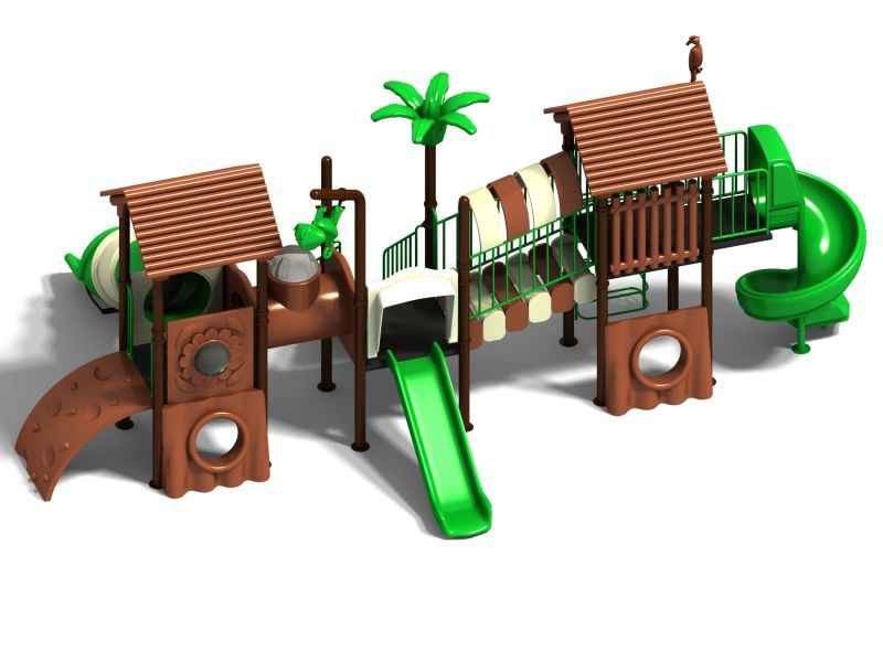 orman temalı çocuk oyun parkı