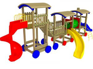 Temalı Tren Çocuk Oyun Parkı